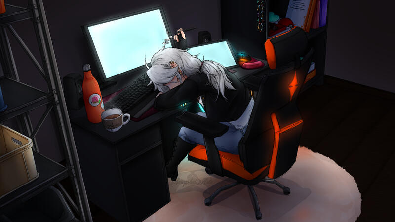 Piece depicting my sona